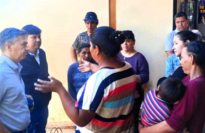 Zdero prometió soluciones a los evacuados en Quitilipi