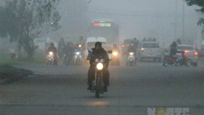 Martes con mucha niebla en la capital del Chaco