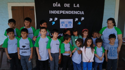 Conmemoración del Día de la Independencia en el paraje Santa Rosa
