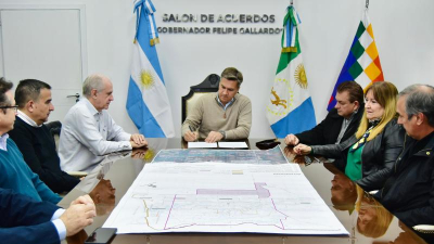 La provincia y Municipio acordaron un plan de drenaje pluvial para la zona sur