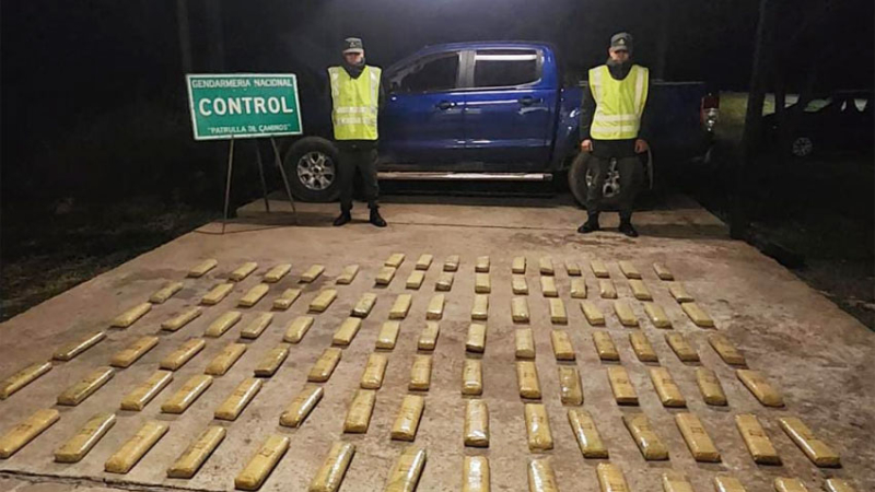 Regresaban desde Salta con más de 50 kilos de hojas de coca