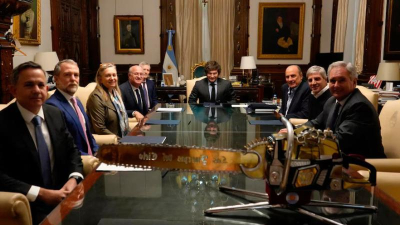 El presidente y Caputo se reunieron con el titular del Banco Interamericano