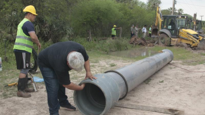 Sameep repara un tramo del acueducto Carpincho Macho