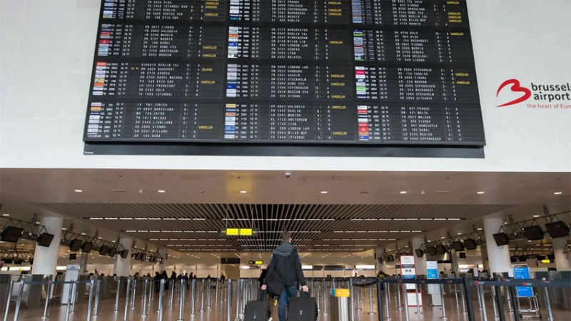Caos en aeropuertos europeos