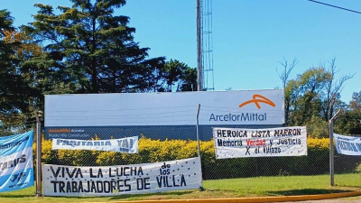 Acindar suspendió al 90% de su planta de Villa Constitución