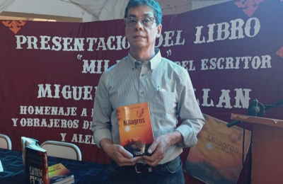 Miguel Santillán presentó su libro "Milagros"