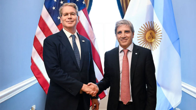 Scott Bessent a Luis Caputo: "Satisfecho de darle la bienvenida"