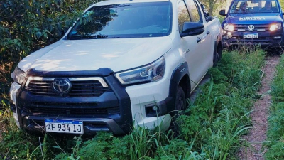 Robo violento en zona rural de Pinedo: encontraron la camioneta sustraída