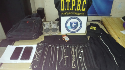 Detuvieron en Corrientes a una mujer que robó más de 5 millones en joyas en Resistencia