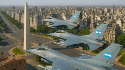 Así será el vuelo rasante de los aviones F-16 sobre Buenos Aires