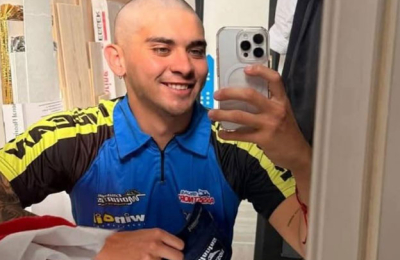 Carabajal se sentó en la butaca del Mustang y aceleró a fondo