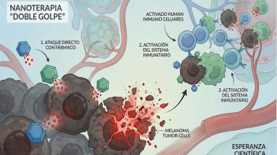 Doble golpe al melanoma con metástasis pulmonar