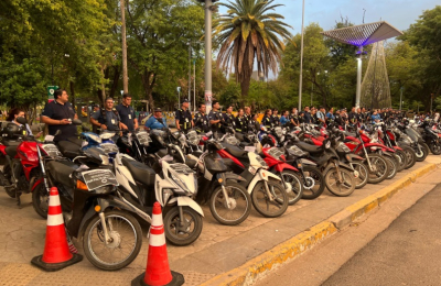 Un gran operativo de seguridad vial dejó 79 motos secuestradas