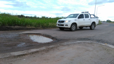 Tramo de ruta complicado
