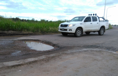 Tramo de ruta complicado