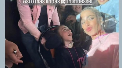 El abrazo solidario que le devolvió la calma a Cecilia y a Guille