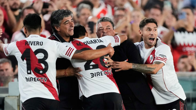 River derrotó a Banfield en la despedida de Marcelo Gallardo