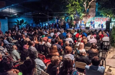 Noche chamamecera hoy en el patio del Cecual