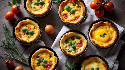 Cómo hacer mini tartas saladas sin harina: la receta liviana ideal para resolver el almuerzo
