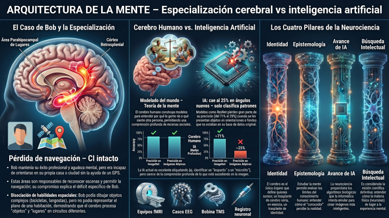 Regiones especializadas gobiernan nuestra mente