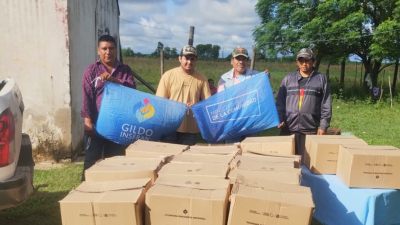 Continúa la entrega de módulos alimentarios a familias aborígenes