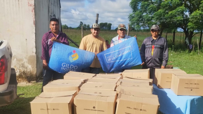 Continúa la entrega de módulos alimentarios a familias aborígenes 