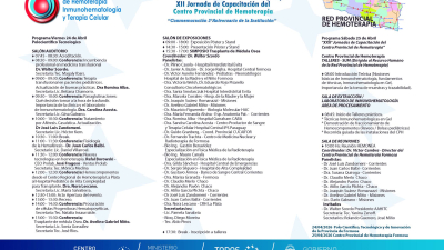 Se realizará la 1ã Jornada de Hemoterapia del NEA en Formosa