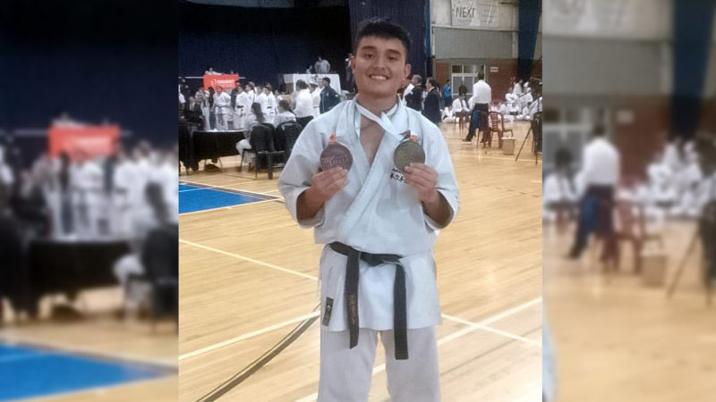 Ignacio Jaquimin se consagró campeón internacional de karate en la Copa Itaya disputada en Chubut