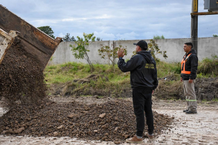Trabajos de estabilizado granular realizados por la DPV (3)
