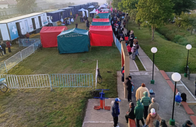 Más de 300 metros de fila por el operativo del Tren de Capital Humano
