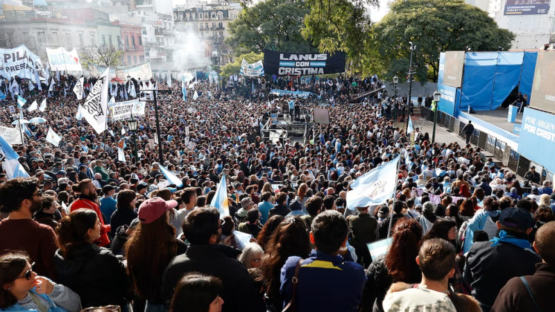 Nuevo banderazo por la liberación de Cristina Fernández