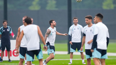 Último antes de la final: la selección entrenó bajo la lluvia