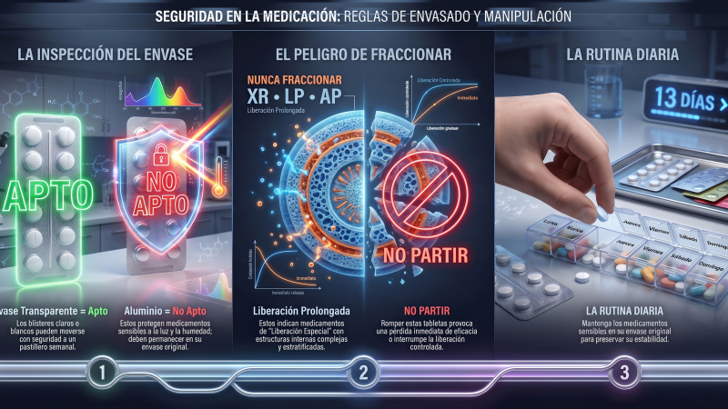 Por qué algunos medicamentos no deben salir de su envase original