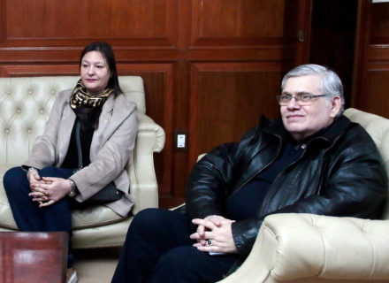 Merdeces Ferrero y Gustavo Fazio
