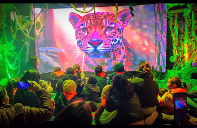 Niños y niñas disfrutaron de la experiencia inmersiva Guardianes del Monte Chaqueño