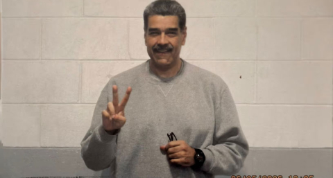 Maduro reapareció desde la cárcel con fotos y un mensaje de "amor y esperanza"