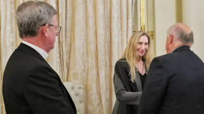 Karina Milei recibió a la cúpula del Episcopado