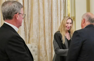 Karina Milei recibió a la cúpula del Episcopado