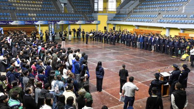 Estudiantes participaron de la apertura del conversatorio de seguridad