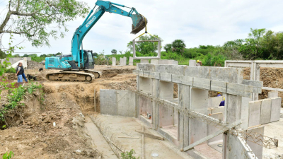 Caffa aseguró que la obra en el zanjón Parajón dará una solución definitiva al escurrimiento del sistema hídrico