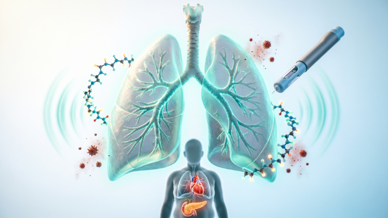 Los fármacos GLP-1 también pueden proteger los pulmones
