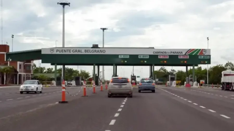 Desde octubre el peaje Chaco-Corrientes pasa de $1.500 a $1.800