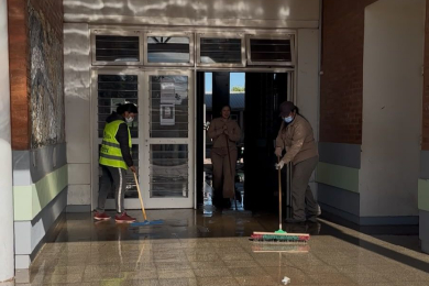 Tres escuelas beneficiadas con el operativo de limpieza del municipio de San Martín