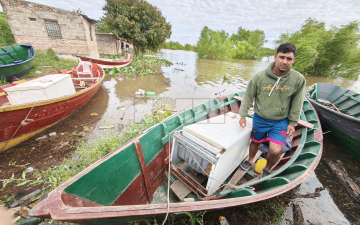 La creciente golpea a los vecinos de Puerto Vilelas