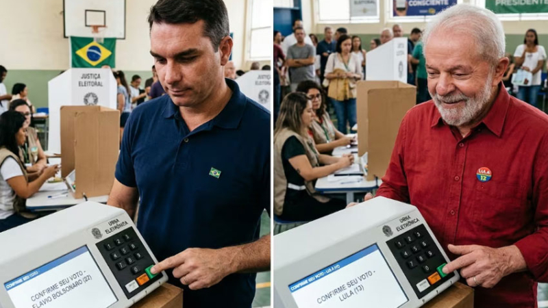 Multitudinario cierre de campaña electoral de "Lula" y Bolsonaro