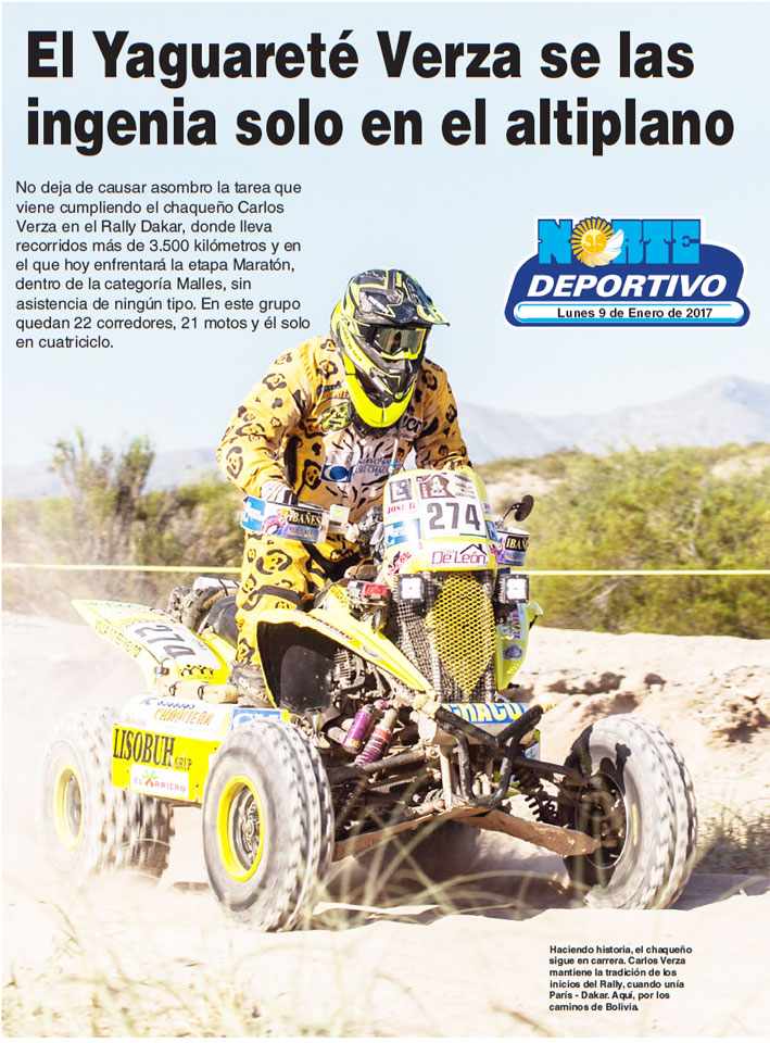 El Yaguareté Verza se las ingenia solo en el altiplano
