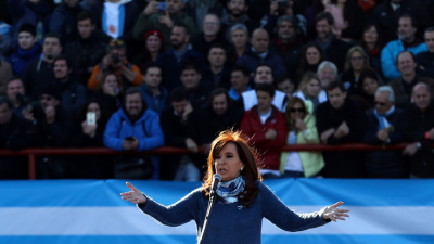 Cristina Kirchner y Jorge Taiana, candidatos a senadores