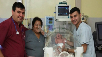 Valentina es la primera bebé del 2018 en la provincia