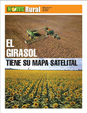 El girasol tiene su mapa satelital