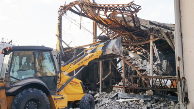 Comenzó la demolición del edificio Ribeiro en Charata